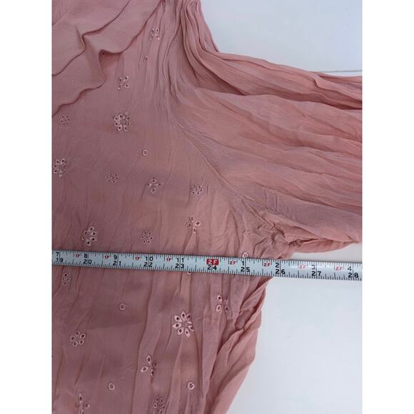 New York City Design Co Separates Crinkle Crepe Blouse Women’s Sz 2X NWT PINK - Picture 10 of 12